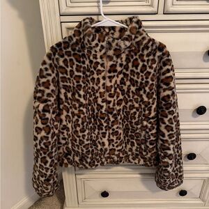 Ci Sono Leopard Print Jacket